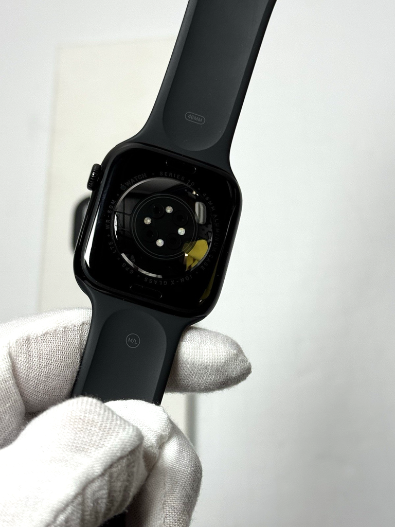 Apple Watch Series 10 GPS+Cell Jet Black Aluminum Case, Black Sport Band - 46MM #3
