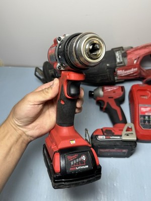 Milwaukee M18 FUEL:2720-20 Sawzall, 3650-20 Impact, 3601-20 Drill, 2 Batt, charg #3