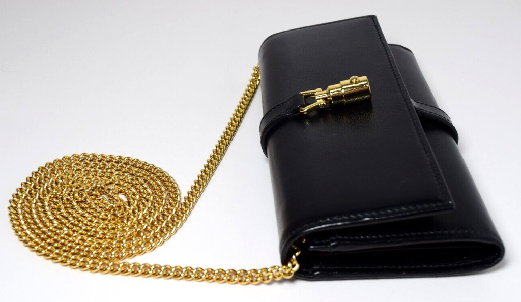 Gucci Jackie 1961 Wallet Black Calf Leather Crossbody Bag #3