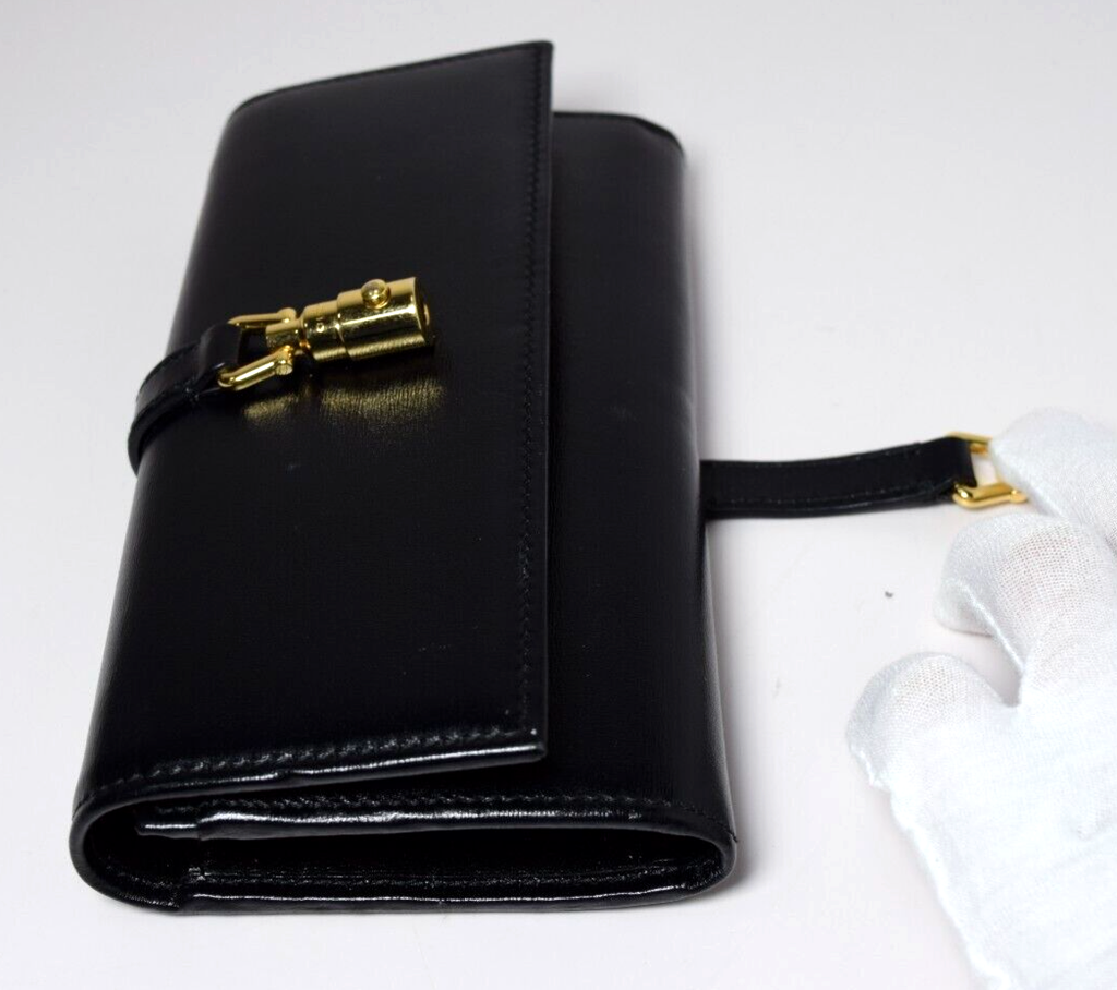 Gucci Jackie 1961 Wallet Black Calf Leather Crossbody Bag #4