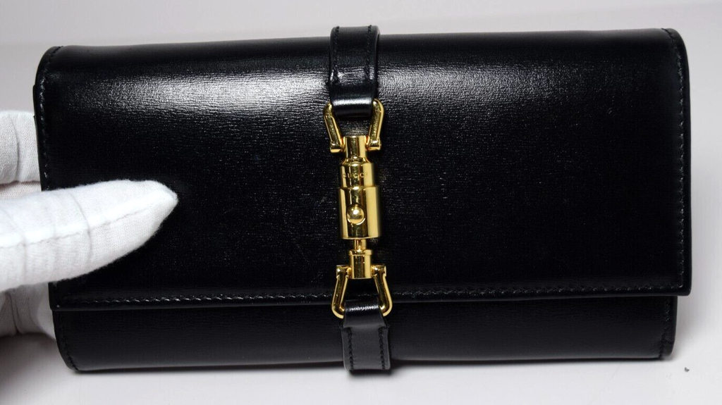 Gucci Jackie 1961 Wallet Black Calf Leather Crossbody Bag #7