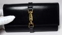 Gucci Jackie 1961 Wallet Black Calf Leather Crossbody Bag in Boston