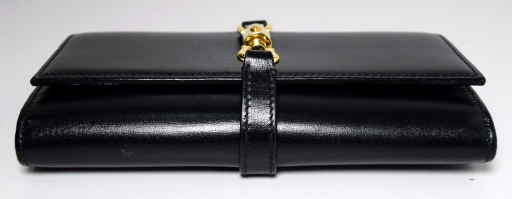 Gucci Jackie 1961 Wallet Black Calf Leather Crossbody Bag #9