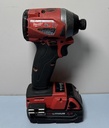 Milwaukee 2853-20 M18 FUEL 1/4" HEX Impact Driver w 2.0Ah battery used