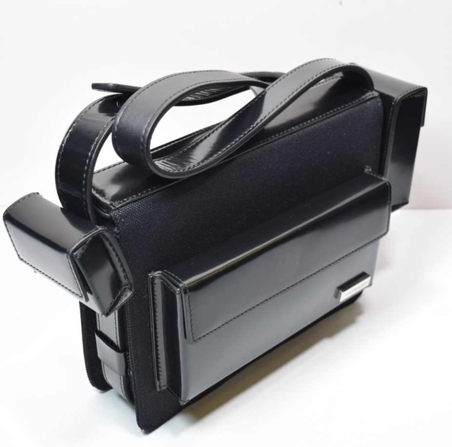 Salvatore Ferragamo Combo Bag Enamel Cross Body Bag In Black Leather #7