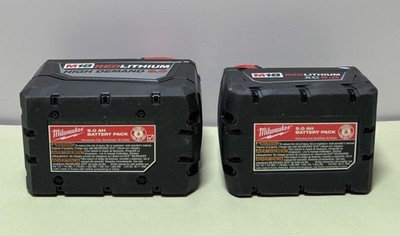 Milwaukee M18 RedLithium Battery Lot  9.0Ah High Demand & 5.0Ah XC – Open Box #1