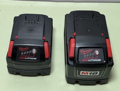 Milwaukee M18 RedLithium Battery Lot  9.0Ah High Demand & 5.0Ah XC – Open Box #5