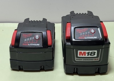 Milwaukee M18 RedLithium Battery Lot  9.0Ah High Demand & 5.0Ah XC – Open Box #6
