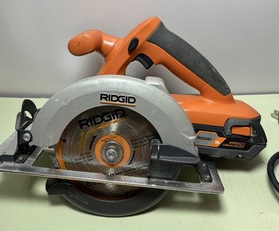 Ridgid 18V Tool Lot Circular Saw, Recip Saw, Sander, Charger, 2x4.0Ah Batt #4