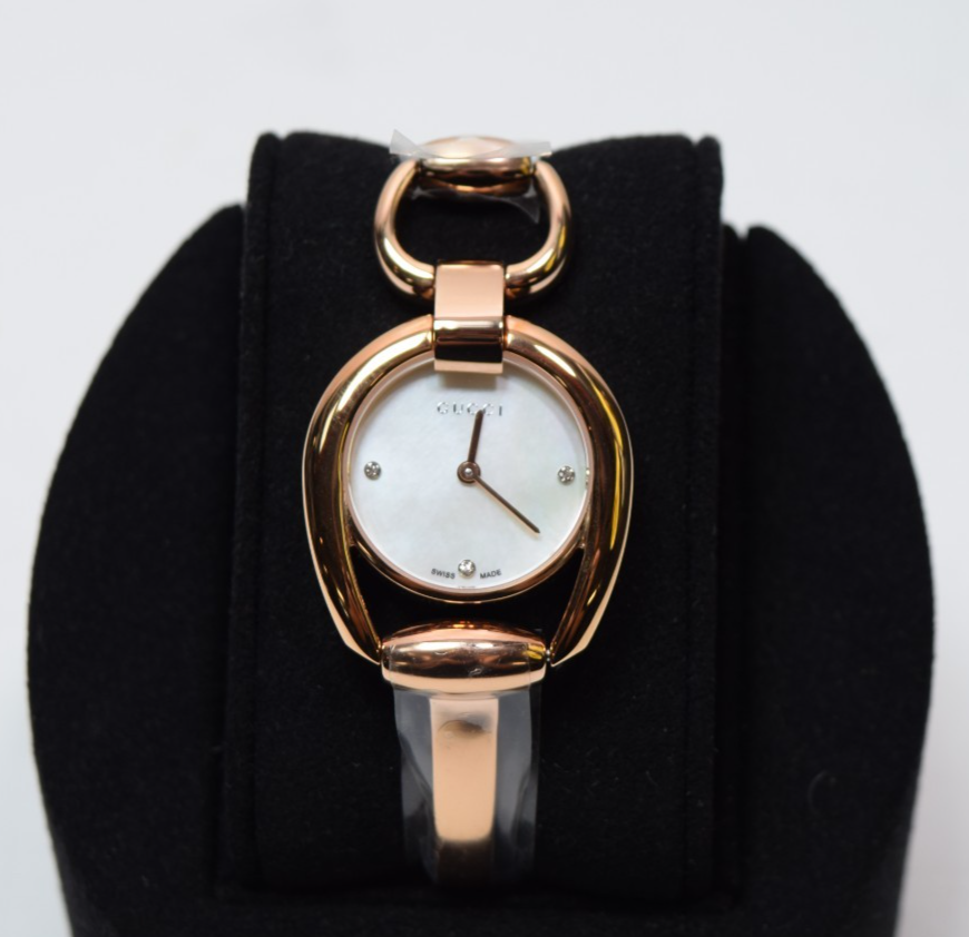Gucci Horsebit Women's Diamond MOP Dial Quartz Watch YA139508 -New with box #3