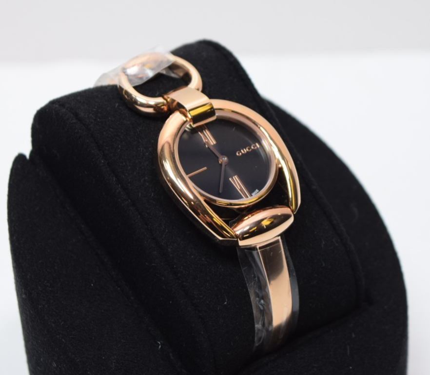 Gucci Horsebit Black Dial Rose Gold Women's Watch YA139507 - Brand New with box #2