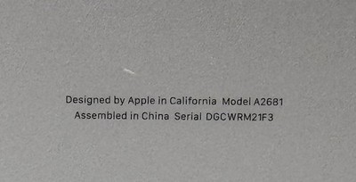 Apple MacBook Air 13.6"2022 M2 8C 8GB RAM 512GB SSD Space Gray A2681, 99% Batt #6