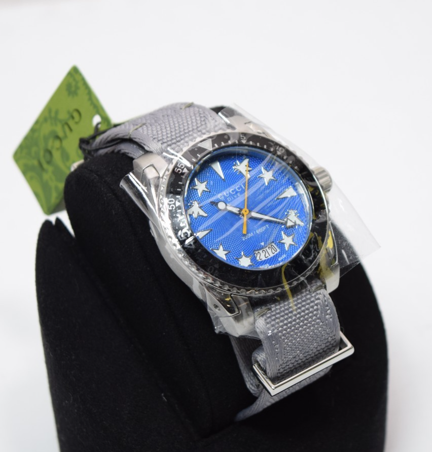 Gucci YA136340 Dive Limited Edition Blue Dial Quartz Watch 40MM-New with box #3