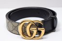 GUCCI Marmont GG Supreme Leather Belt Beige Size: 90/36 LengthSTYLE# 625839 buy