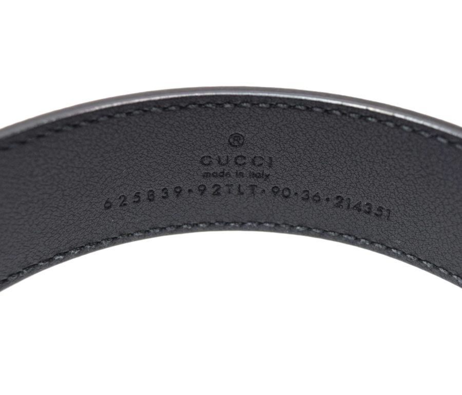 GUCCI Marmont GG Supreme Leather Belt Beige Size: 90/36 LengthSTYLE# 625839 #3