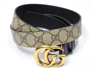 GUCCI Marmont GG Supreme Leather Belt Beige Size: 90/36 LengthSTYLE# 625839 with delivery