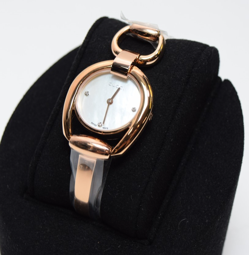 Gucci Horsebit Women's Diamond MOP Dial Quartz Watch YA139508 -New with box #1