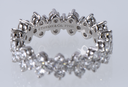 Tiffany & Co Aria Diamond Eternity Band Ring 18K Platinum w/ Box & Papers cost