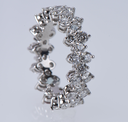 Tiffany & Co Aria Diamond Eternity Band Ring 18K Platinum w/ Box & Papers purchase
