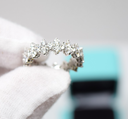 Tiffany & Co Aria Diamond Eternity Band Ring 18K Platinum w/ Box & Papers at best price
