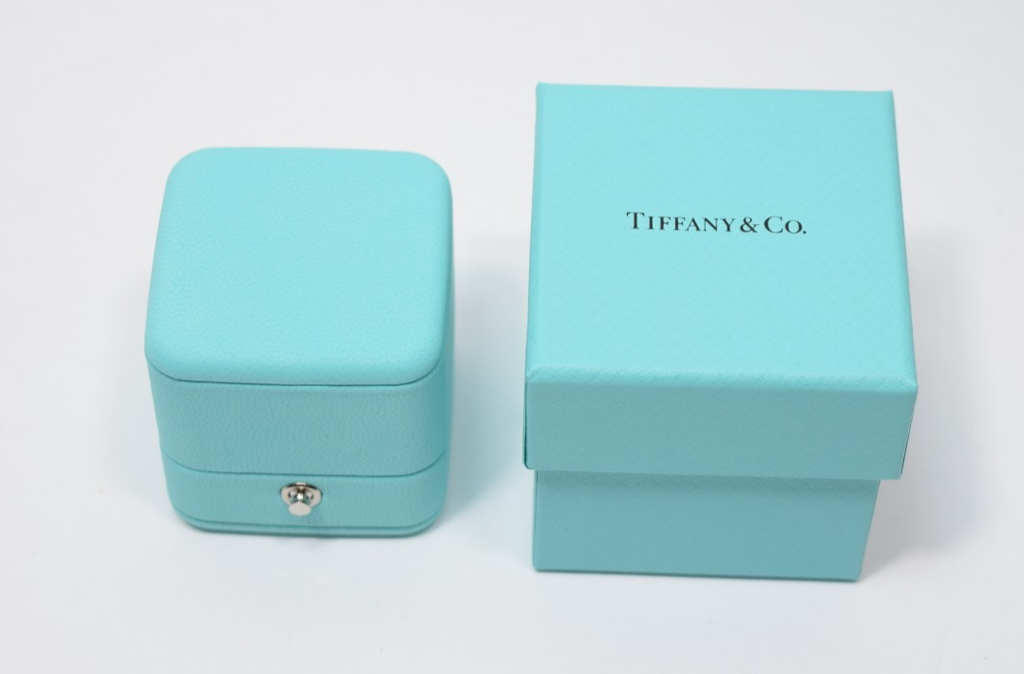 Tiffany & Co Aria Diamond Eternity Band Ring 18K Platinum w/ Box & Papers #10
