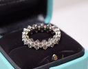 Tiffany & Co Aria Diamond Eternity Band Ring 18K Platinum w/ Box & Papers – photo-7
