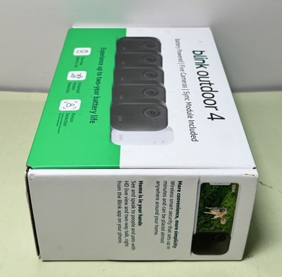BRAND NEW BLINK Outdoor 4 (4th Gen) 5-Camera Security System w/ Sync Module Core #2