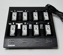 Shure SBC800 8 Bay Batt Charger w/ 8 SB900A Rechargeable Li-Ion Batt Pro Audio used