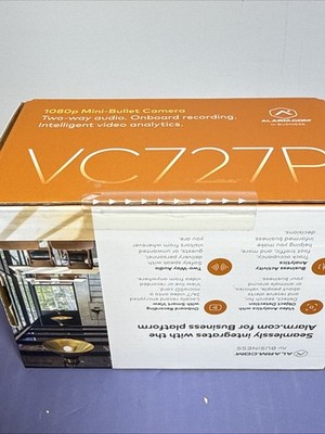 Alarm.com VC727P Mini Bullet Surveillance Camera 1080p, Video Analytics, NEW! #2