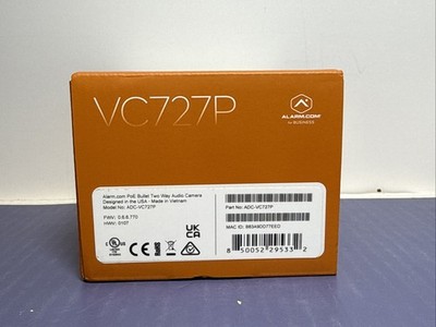 Alarm.com VC727P Mini Bullet Surveillance Camera 1080p, Video Analytics, NEW! #3