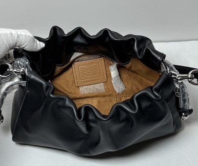 COACH Faye Shoulder Bag, Ruching, CV529  in Black -NWT #7