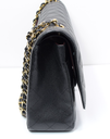 Chanel Classic Maxi Double Flap Black Caviar Leather Gold Hardware w/ Box & Dust in Boston, MA