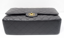 Chanel Classic Maxi Double Flap Black Caviar Leather Gold Hardware w/ Box & Dust at best price
