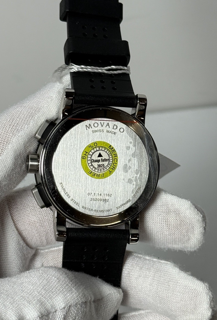 Movado Museum Black PVD Steel Chronograph Men's Watch 44MM, 0606545-New #3