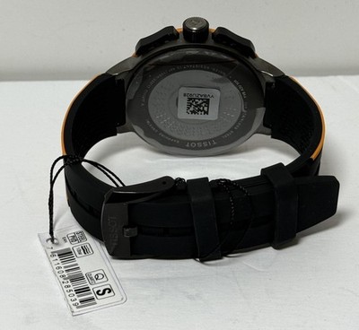 Tissot T-Race Cycling Chronograph Black Dial Men's Watch (T 111417 A) - Orange #6