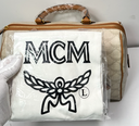 MCM Ella Boston Lauretos Medium Bowling Bag Oatmeal- NWT – photo-1