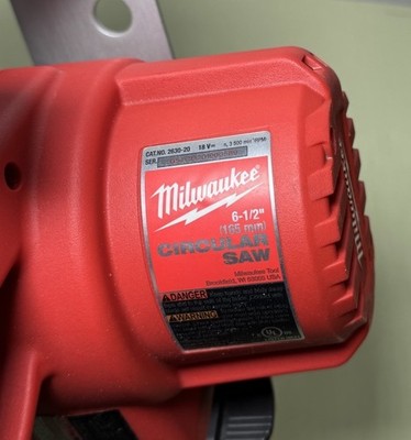 Milwaukee 2630-20 18V 18 Volt M18 6-1/2” Cordless Circular Saw & Blade #4