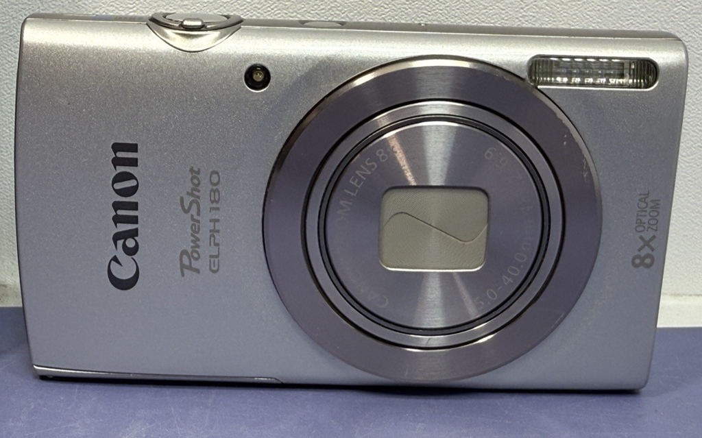 Canon PowerShot ELPH 180 20MP 8x Zoom Silver Canon Charger W/ 512gb SD Card #2