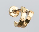 Cartier LOVE Small Hoop Earrings 18K Yellow Gold B8028800 – Full Set Near Mint buy
