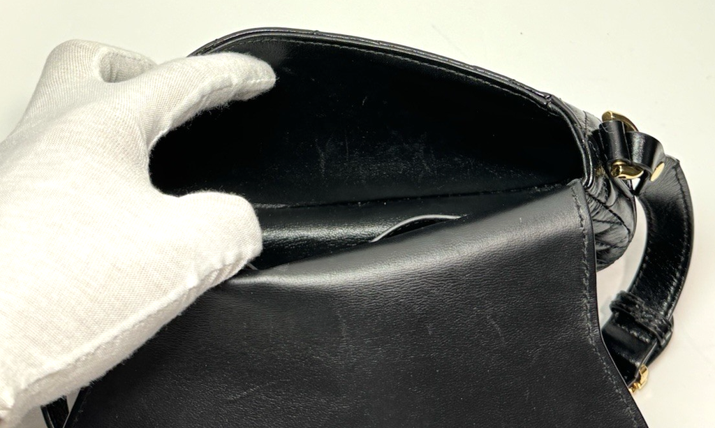 Versace Women's "Greca Goddess" Lamb Leather Gold Logo Mini Handbag Shoulder Bag #15