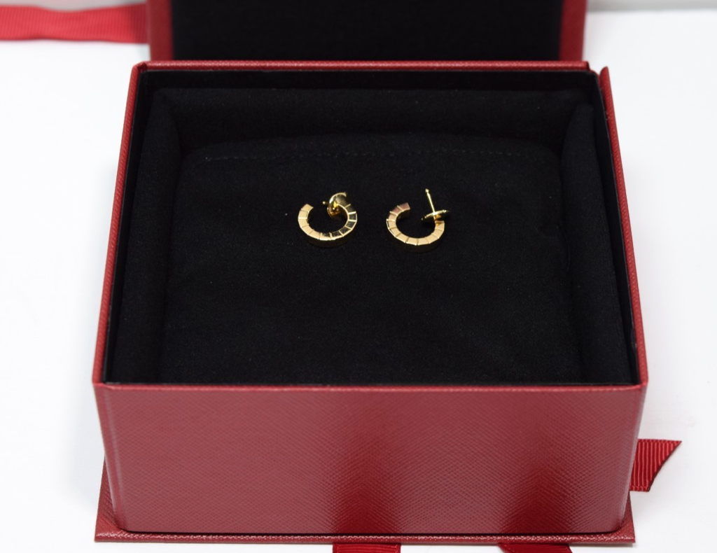 Cartier Lanières Earrings 18Kt Gold B8023100 – Full Set w/ Box & Service Docs #6