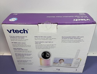 VTech 5" 1080p Smart WiFi Remote Access 360 Degree Pan & Tilt Video Baby Monitor #1