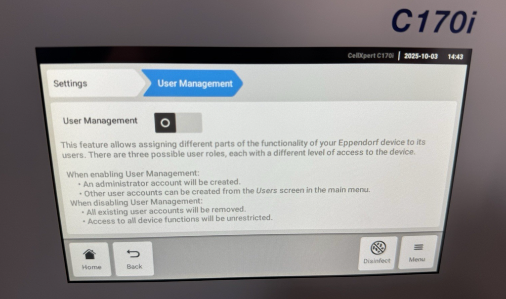 Eppendorf CellXpert C170i CO₂ Incubator Copper Shelves + Segmented Doors #14