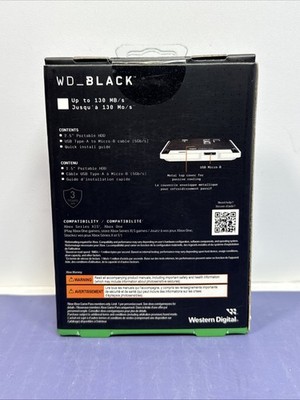 Western Digital WD Black P10 2TB, External, 2.5 in (WDBA2W0020BBKWESN) Xbox One #1