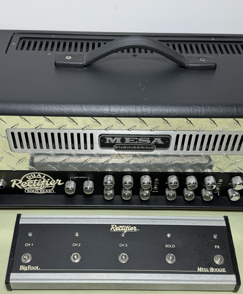 Mesa Boogie Dual Rectifier Solo Head 3Chan,100Watt Guitar Amp Head w Footswitch #2