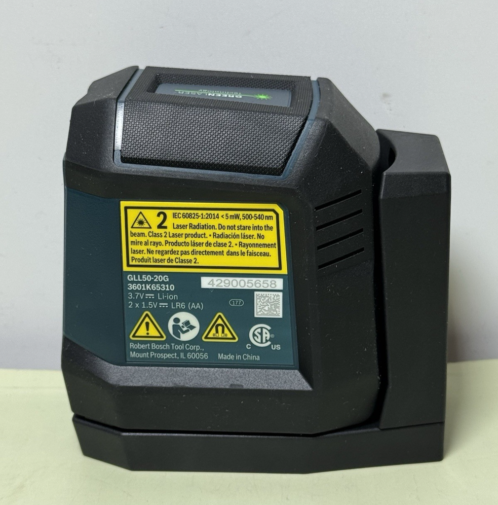 Bosch Professional GLL50-20G Green Beam Cross Line Laser Open Box W/ Bag #2