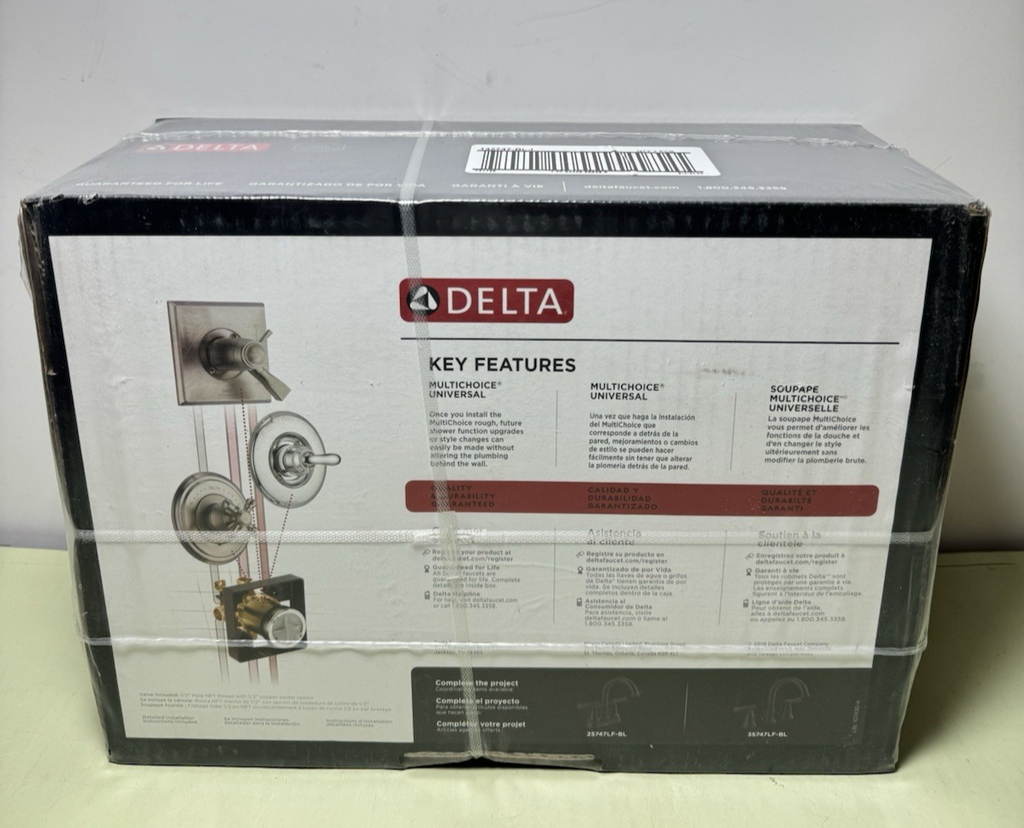 Delta Chamberlain Shower & Single Handle Faucet - Matte Black 142747-BL #1