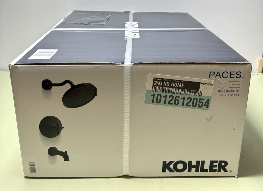 KOHLER Paces Single Handle 3-Spray Tub and Shower Matte Black R34529-3G-BL-New #3