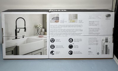 Kohler Sous Pro Faucet  Matte Black Finish With Soap Dispenser R10651-SD-BL NEW #1