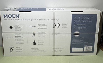 MOEN Doherty Single Handle Pull-Down Sprayer Kitchen Faucet Matte Black 87260BL #1